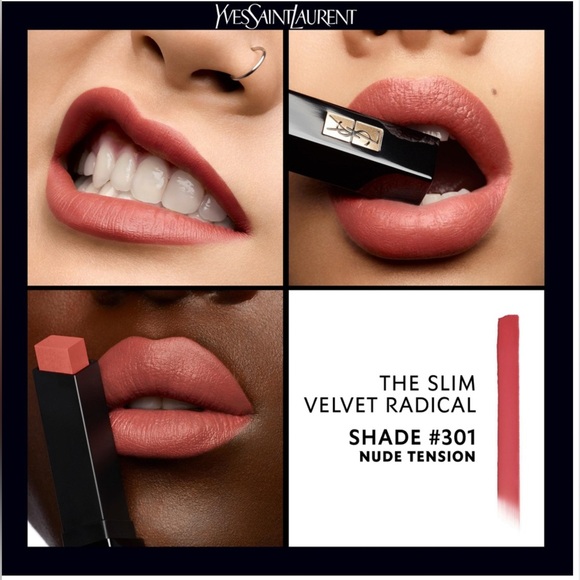Son Thỏi Lì YSL The Slim Velvet Radical Matte Lipstick 2g  YSL The Slim 301 Nude Tension matte lipstick